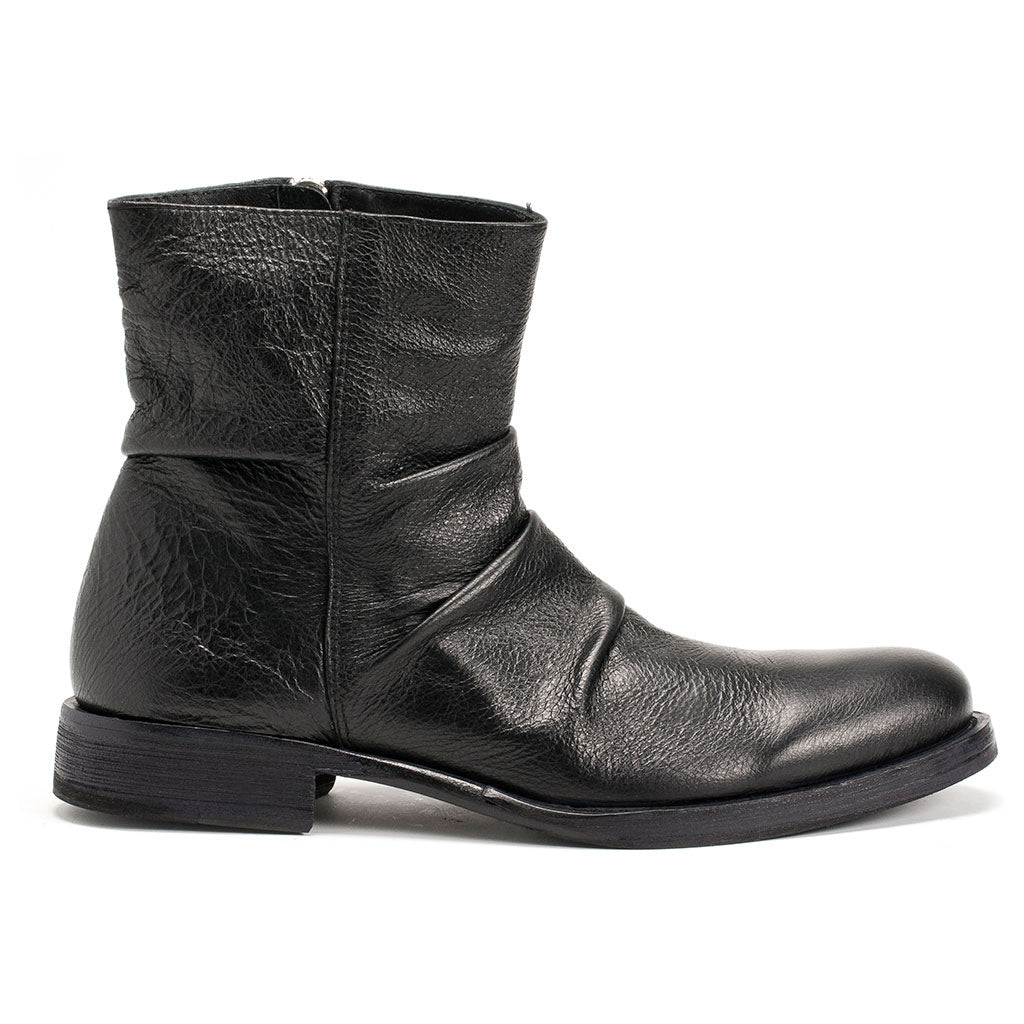 Bowie Black Leather Boots