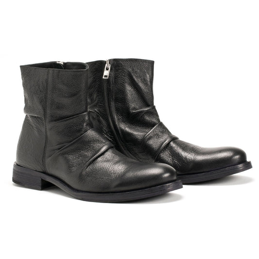 Bowie Black Leather Boots