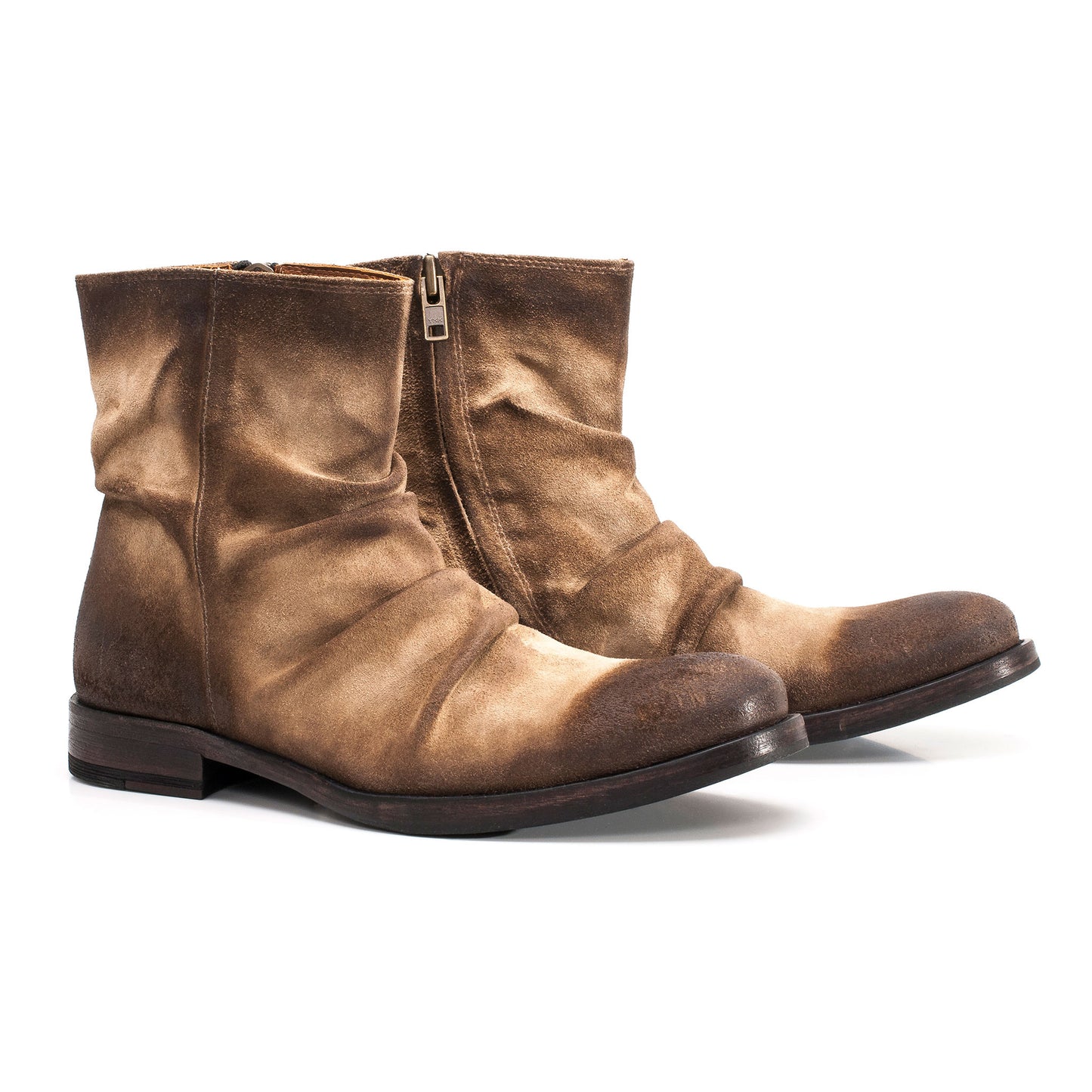 Bowie Gamuzon Camel Boots [Suede Leather]