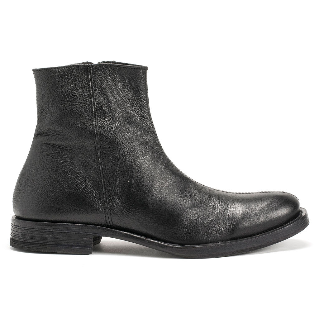 Charly Black Leather Boots