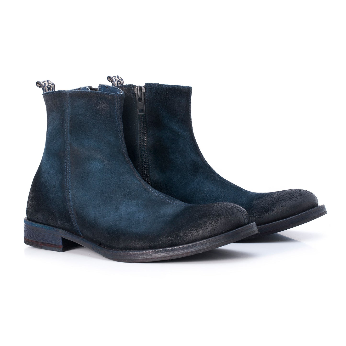 Charly Gamuzon Blue Boots [Suede Leather]