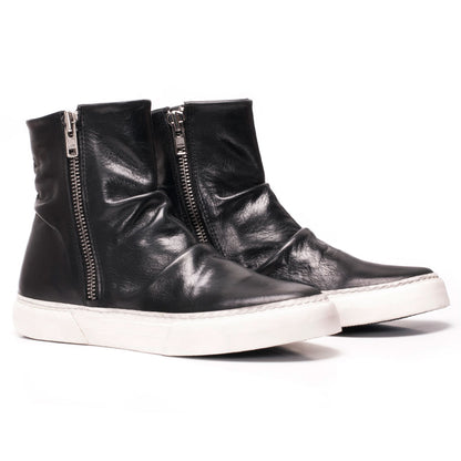 Flysteppers Black Leather Boots