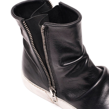 Flysteppers Black Leather Boots