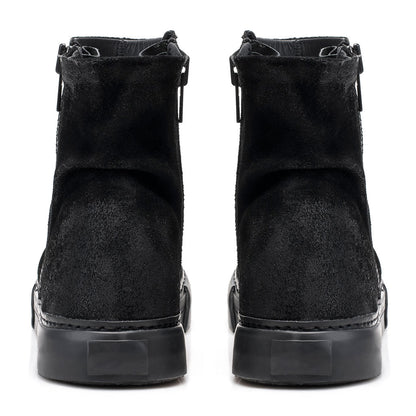 Licha Boot Gamuzon Negra [Suede Leather]