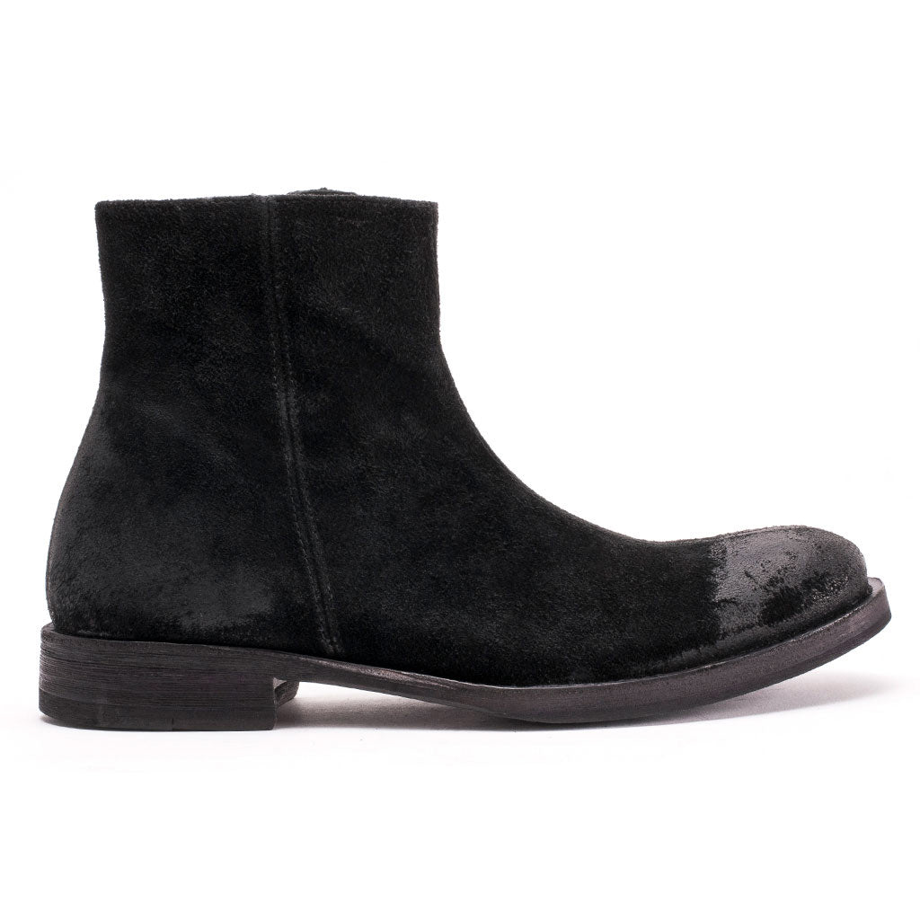 Charly Gamuzon Black Boots [Suede Leather]