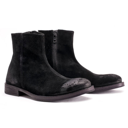 Charly Gamuzon Black Boots [Suede Leather]